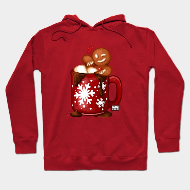 Gingerbread Cocoa Mug Hoodie by MrHinkleDraws